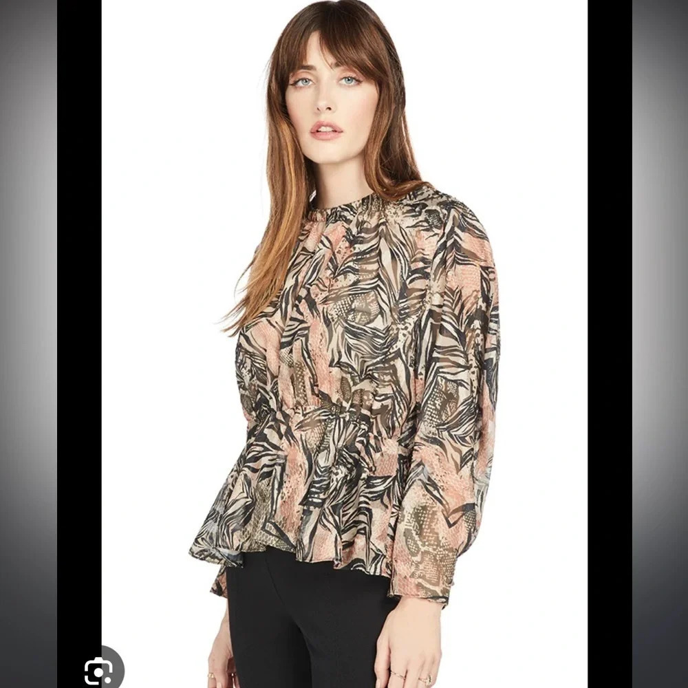 IRO BARDES PEPLUM TOP